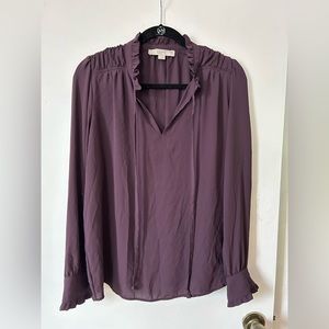 LOFT purple blouse